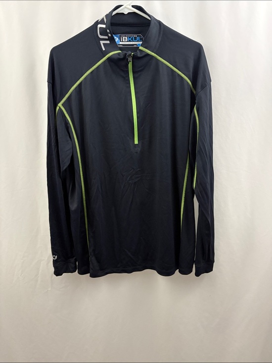 IBKUL Other - Ibkul Pullover Mens Large Gray 1/4 Zip Pockets Performance Golf Stretch